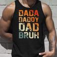 Retro Dada Daddy Dad Bruh Fathers Day Vintage Funny Father Unisex Tank Top Gifts for Him