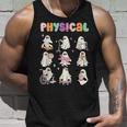Retro Physical Therapy Halloween Ghosts Spooky Tank Top Gifts for Him