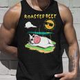 Roast Beef Cow Vacation Sun Tan Calf Lover Summer Vacationis Unisex Tank Top Gifts for Him
