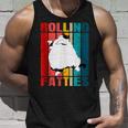 Rolling Fatties Cat Funny Cat Lover Cat Pet Owner Unisex Tank Top Gifts for Him