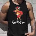 Rudolph Reindeer Christmas Costume Ugly Christmas Sweater Tank Top Gifts for Him