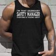 Safety Manager Job Title Employee Funny Safety Manager Unisex Tank Top Gifts for Him