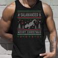 Salamander Ugly Christmas Sweater Style Tank Top Gifts for Him