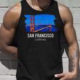 San Francisco California Bay Area Golden Gate Bridge Skyline Tank Top Gifts for Him