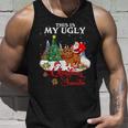 Santa Riding Chow Chow This Is My Ugly Christmas Sweater Tank Top Gifts for Him