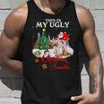 Santa Riding Cockapoo This Is My Ugly Christmas Sweater Tank Top Gifts for Him