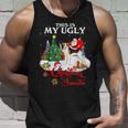 Santa Riding Fox Terrier This Is My Ugly Christmas Sweater Tank Top Gifts for Him