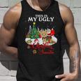 Santa Riding Morkie This Is My Ugly Christmas Sweater Tank Top Gifts for Him