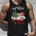 Santa Riding Shih Tzu This Is My Ugly Christmas Sweater Tank Top Gifts for Him