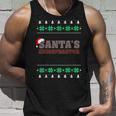 Santa's Chiropractor Ugly Christmas Sweater Tank Top Gifts for Him