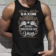 Saxon Name Gift Saxon Blood Runs Throuh My Veins Unisex Tank Top Gifts for Him