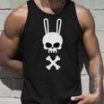 Scary Skull And Crossbones Bad Rabbit Horror Bunny Essential Scary Skull Tank Top Gifts for Him
