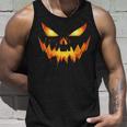 Scary Spooky Jack O Lantern Face Pumpkin Boys Halloween Tank Top Gifts for Him