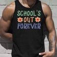 Schools Out Forever Retro Last Day Of School Unisex Tank Top Gifts for Him