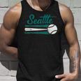 Seattle Baseball Vintage Distressed Met At Gameday Unisex Tank Top Gifts for Him