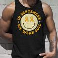 In September Wear Gold Smile Face Childhood Cancer Awareness Tank Top Gifts for Him