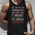 Single And Ready To Jingle Ugly Christmas Sweater Tank Top Gifts for Him