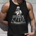 Skeleton Dj Lazy Halloween Costume Skull Disc Jockey Tank Top Gifts for Him