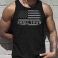 Small Town Strong Usa Flag Front And Back Patriotic American Unisex Tank Top Gifts for Him