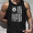 Soccer Grandpa American Flag Proud Grandpa Fathers Day Unisex Tank Top Gifts for Him