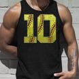 Softball Tenth 10Th Birthday Boy Girl Ten 10 Years Old Bday Unisex Tank Top Gifts for Him