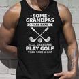 Some Grandpas Take Naps Real Grandpas Play Golf Unisex Tank Top Gifts for Him