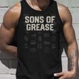 Sons Of Grease Mechanic Dad Jokes Car Repair Punchline Tank Top Gifts for Him
