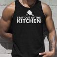 Stay Out Of The Kitchen Funny Pickleball Paddle Unisex Tank Top Gifts for Him
