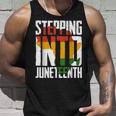 Stepping Into Junenth Remembering My Ancestors Unisex Tank Top Gifts for Him