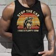 Stop The Car I See A Fluffy Cow Highland Cow Breeder Unisex Tank Top Gifts for Him