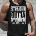 Straight Outta My Comfort Zone Self-Improvement Motivational Tank Top Gifts for Him