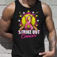 Strike Out Breast Cancer Awareness Day Pink Ribbon Softball Tank Top Gifts for Him