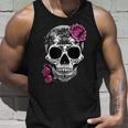 Sugar Skull Day Of The Dead Cool Bone Head Skulls Unisex Tank Top Gifts for Him