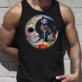 Sugar Skull Moon Cat Mexican Day Of Dead Dia De Los Muertos Tank Top Gifts for Him