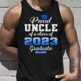 Super Proud Uncle Of 2023 Graduate Awesome Family College Unisex Tank Top Gifts for Him