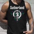 Sutherland Clan Scottish Name Coat Of Arms Tartan Unisex Tank Top Gifts for Him