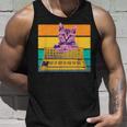 Synthesizer & Cat Vintage Analog Synth Retro Studio Gear Unisex Tank Top Gifts for Him