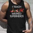 I Teach Masked Superheroes Pumpkin Animals Lovers Pumpkin Tank Top Gifts for Him