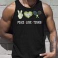 Tennis Lovers Player Fans Peace Love Tennis Tennis Tank Top Gifts for Him