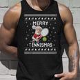 Tennis Ugly Christmas Sweater For Tennis Lovers Tank Top Gifts for Him