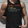 Things I Want In My Life Car Garage Car Lovers Dad Men For Dad Tank Top Gifts for Him