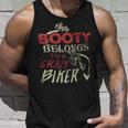 This Booty Belongs To A Crazy Biker Funny Biker Unisex Tank Top Gifts for Him