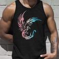 Trans Pride Transgender Phoenix Flames Fire Mythical Bird Unisex Tank Top Gifts for Him