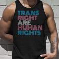 Trans Rights Are Human Rights Transgender Lgbtq Pride Retro Tank Top Gifts for Him