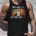 Trump They Hate Us Cuz They Ain’T Us Funny 4Th Of July Usa Unisex Tank Top Gifts for Him