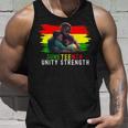 Twin Dad Fathers Day Junenth Unity Strength Quote Unisex Tank Top Gifts for Him