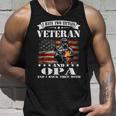 I Have Two Tittles Veteran And Opa Fathers Day Tank Top Gifts for Him