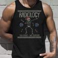 Ugly Christmas Sweater Radiology Pose Expose Skeleton Tank Top Gifts for Him