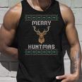 Ugly Christmas Sweater Hunting Merry Huntmas Tank Top Gifts for Him