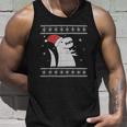 Ugly Christmas Sweater Style Dinosaur In The Snow Tank Top Gifts for Him